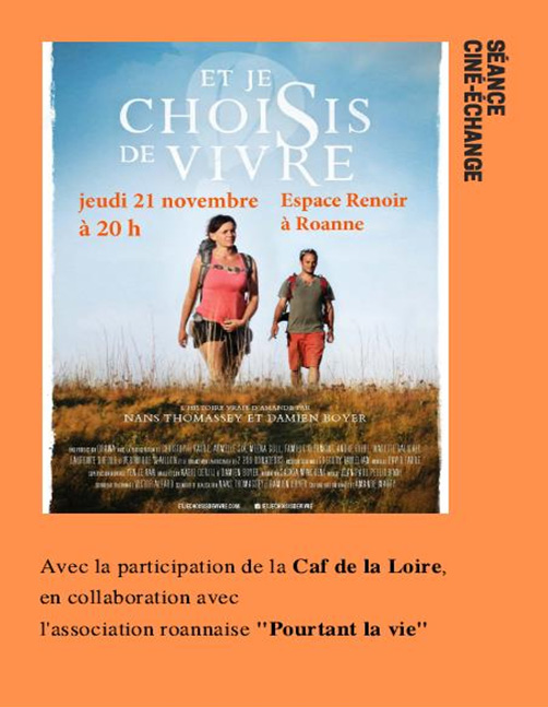 Affiche du film : et je choisis de vivre PLV CAF.